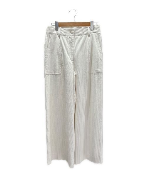 CHANEL（シャネル）CHANEL (シャネル) ワイドパンツ ホワイト サイズ:42の古着・服飾アイテム