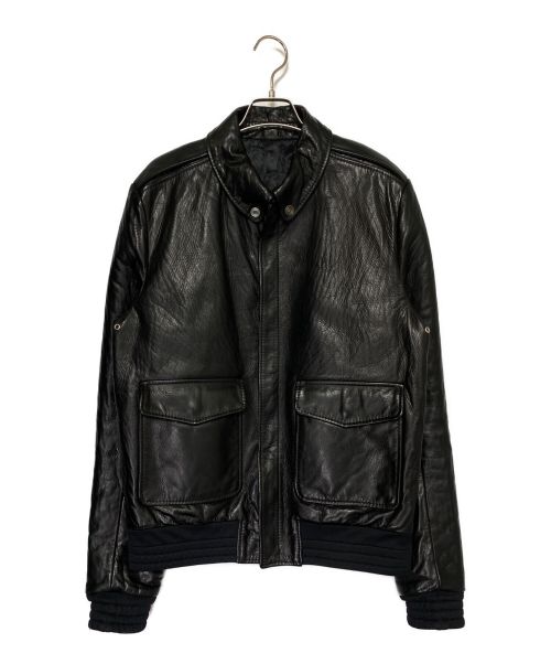 BALENCIAGA（バレンシアガ）BALENCIAGA (バレンシアガ) A2レザージャケット ブラック サイズ:SIZE 50の古着・服飾アイテム