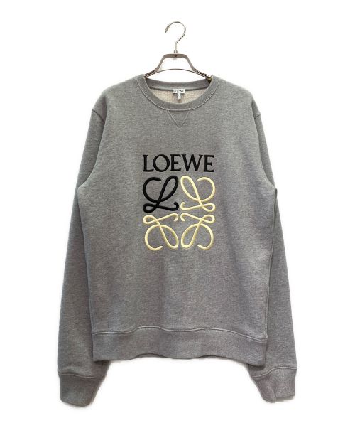 LOEWE（ロエベ）LOEWE (ロエベ) アナグラム スウェットシャツ グレー サイズ:Ｓの古着・服飾アイテム