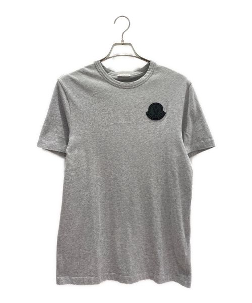 MONCLER（モンクレール）MONCLER (モンクレール) ラバープリントロゴパッチTシャツ グレー サイズ:Sの古着・服飾アイテム