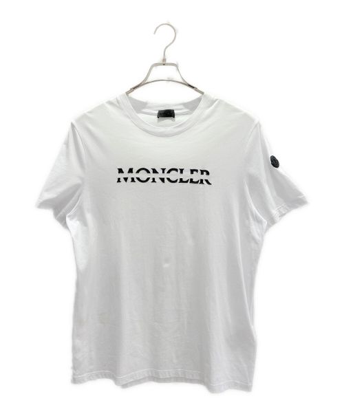 MONCLER（モンクレール）MONCLER (モンクレール) ロゴTシャツ ホワイト サイズ:Mの古着・服飾アイテム