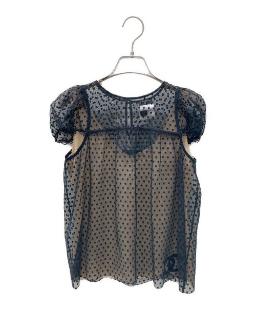 CHANEL（シャネル）CHANEL (シャネル) Dot blouse ブラック サイズ:34の古着・服飾アイテム