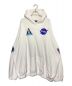 BALENCIAGA（バレンシアガ）の古着「Space oversized appliquéd printed cotton-jersey hoodie」｜ホワイト