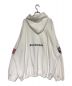 BALENCIAGA (バレンシアガ) NASA (ナサ) Space oversized appliquéd printed cotton-jersey hoodie ホワイト サイズ:SIZE L：44800円