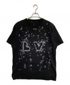 LOUIS VUITTONルイ ヴィトン）の古着「LVロゴ刺繍Tシャツ」｜ブラック
