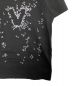 中古・古着 LOUIS VUITTON (ルイ ヴィトン) LVロゴ刺繍Tシャツ ブラック サイズ:L：70000円