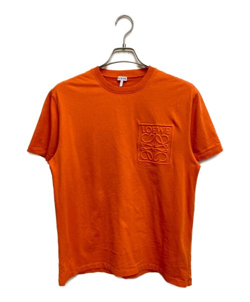 LOEWE（ロエベ）LOEWE (ロエベ) デボスアナグラムTシャツ オレンジ サイズ:Sの古着・服飾アイテム