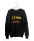 FENDI（フェンディ）の古着「ロゴクルーネックセーター」｜ブラック