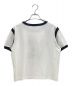 CELINE (セリーヌ) ロゴリンガーTシャツ ホワイト×ブラック サイズ:M：60000円