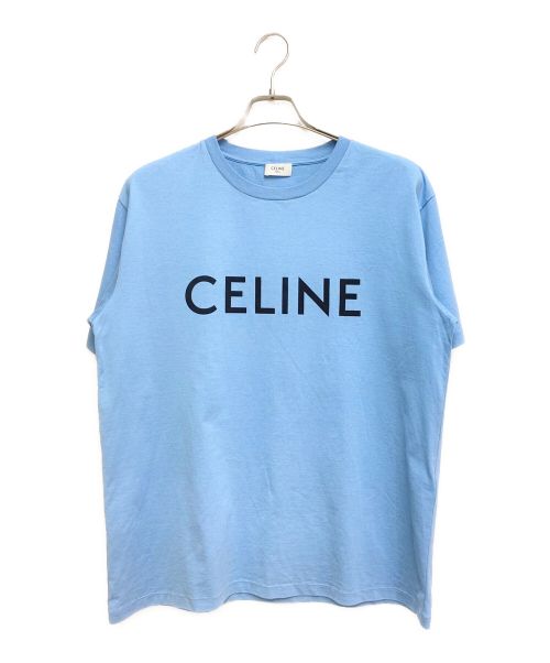 CELINE（セリーヌ）CELINE (セリーヌ) ルーズTシャツ ブルー サイズ:Sの古着・服飾アイテム