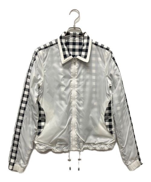 CHANEL（シャネル）CHANEL (シャネル) Reversible Jumper Jacket Blouson ホワイト×ブラック サイズ:38の古着・服飾アイテム