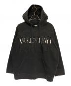 VALENTINOヴァレンティノ）の古着「刺繍デザインパーカー」｜ブラック