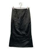 OLIVIER THEYSKENSオリヴィエ ティスケンス）の古着「シルク光沢マーメイドラインスカート」｜ブラック