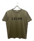 CELINEセリーヌ）の古着「コットン ジャージー ルーズ Tシャツ」｜カーキ