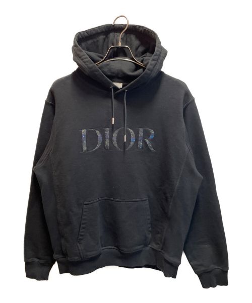 Dior（ディオール）Dior (ディオール) 刺繍ロゴパーカー ブラック サイズ:Lの古着・服飾アイテム