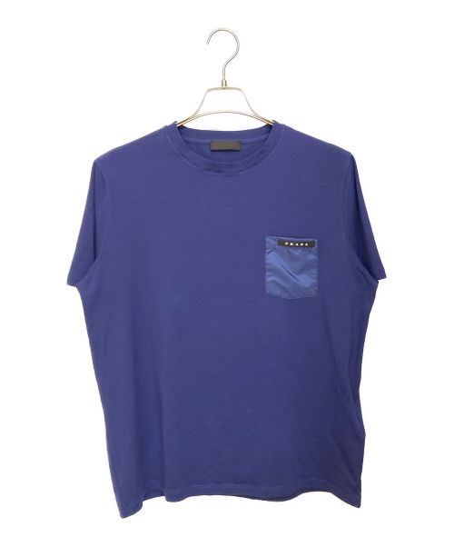 PRADA（プラダ）PRADA (プラダ) ナイロンポケットTシャツ ブルー サイズ:XLの古着・服飾アイテム