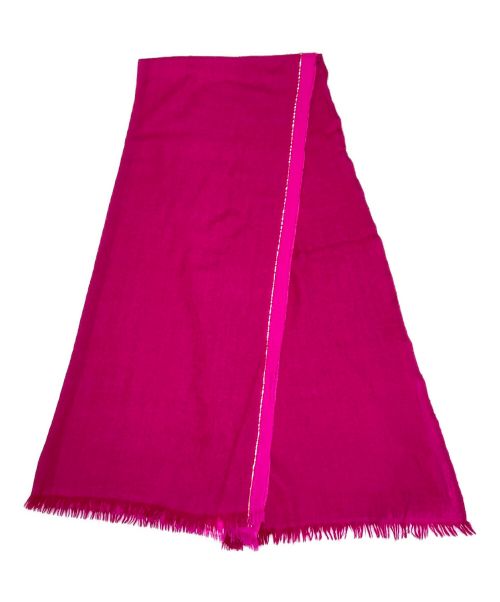 HERMES（エルメス）HERMES (エルメス) カシミヤ大判ストール ピンクの古着・服飾アイテム