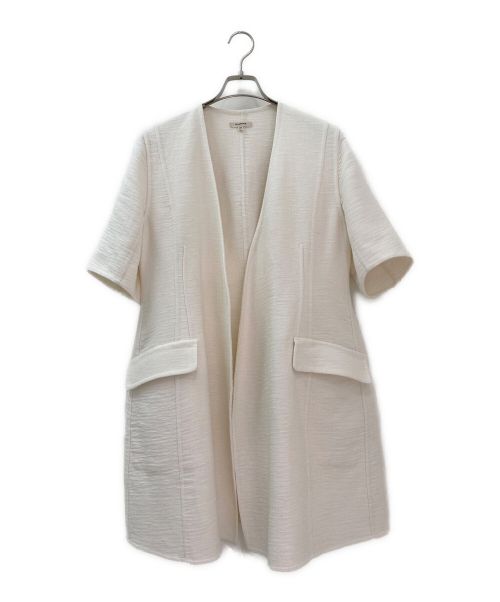 BLAMINK（ブラミンク）BLAMINK (ブラミンク) ショートスリーブロングコート ホワイト サイズ:36の古着・服飾アイテム