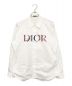 Dior（ディオール）の古着「花柄刺繍ロゴシャツ」｜ホワイト