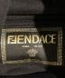 中古・古着 FENDI (フェンディ) VERSACE (ヴェルサーチェ) ロゴ刺繍パーカー ブラック×ゴールド サイズ:L：80000円