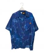 LOEWEロエベ）の古着「23SS オープンカラーシャツ Fennel Bowling Shirt （フェンネル ボウリング シャツ）」｜ブルー