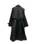08sircus (ゼロエイトサーカス) Nylon twill trench layered padded coat　S23AW-OT05 ブラック：32000円