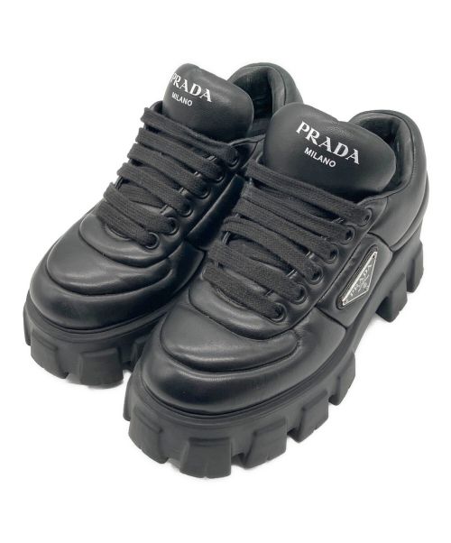 PRADA（プラダ）PRADA (プラダ) モノリス パデッドスニーカー ブラック サイズ:37の古着・服飾アイテム