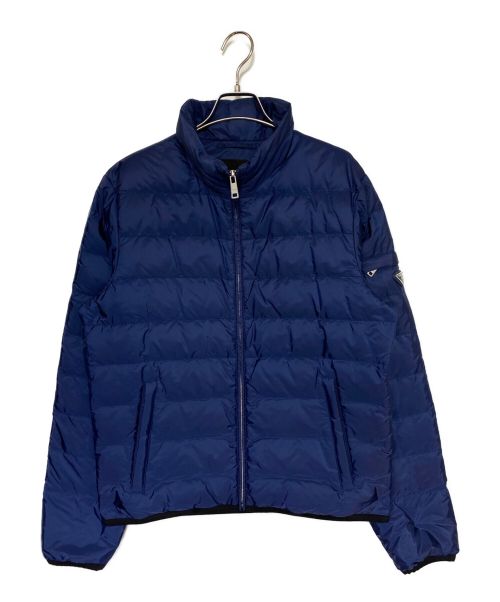 PRADA（プラダ）PRADA (プラダ) プレートダウンジャケット ブルー サイズ:48の古着・服飾アイテム