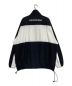 BALENCIAGA (バレンシアガ) ロゴプリントトラックジャケット ブラック×ホワイト サイズ:44：80000円