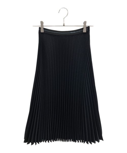 PRADA（プラダ）PRADA (プラダ) プリーツスカート ブラック サイズ:38の古着・服飾アイテム