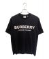 BURBERRY（バーバリー）の古着「ロゴプリント Tシャツ」｜ブラック