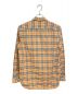 BURBERRY (バーバリー) ノバチェックドレスシャツ ブラウン サイズ:S：37800円