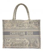 Christian Diorクリスチャン ディオール）の古着「ブックトート ミディアムバッグ」｜グレー×ホワイト