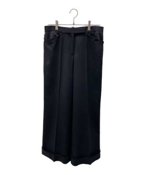 CHANEL（シャネル）CHANEL (シャネル) サイドアジャスタースラックス ブラック サイズ:42の古着・服飾アイテム