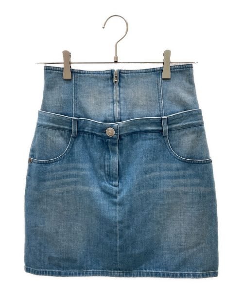 CHANEL（シャネル）CHANEL (シャネル) デニムスカート スカイブルー サイズ:36 未使用品の古着・服飾アイテム