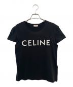 CELINEセリーヌ）の古着「ロゴ Tシャツ」｜ブラック
