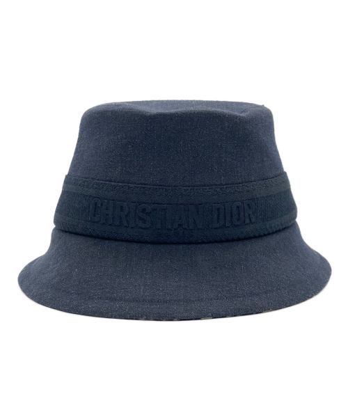 Christian Dior（クリスチャン ディオール）Christian Dior (クリスチャン ディオール) デニム ボブ ハット オブリーク ネイビー サイズ:57の古着・服飾アイテム