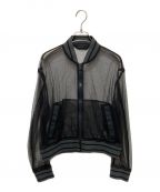 Christian Diorクリスチャン ディオール）の古着「Bee刺繍 フィッシュネットボンバージャケット」｜ブラック