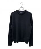 LOUIS VUITTONルイヴィトン）の古着「Back logo embroidered knit」｜ブラック