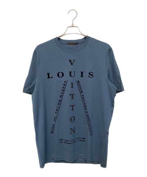 LOUIS VUITTON（ルイ ヴィトン）LOUIS VUITTON (ルイ ヴィトン) フロッキークロスロゴTシャツ ネイビー サイズ:XLの古着・服飾アイテム