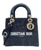 Christian Diorクリスチャン ディオール）の古着「Lady D-Lite バッグ ミディアム」｜ブラック