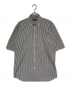 BALENCIAGAバレンシアガ）の古着「バックロゴ半袖シャツ」｜ホワイト×ブラック