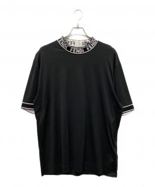 ハイネックロゴTシャツ