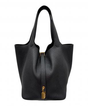 Picotin Lock（18）PM ピコタンロック（18）PM/トリヨンクレマンス/ブラック/W刻印：2024年製造/ゴールド金具