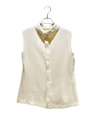 22C Coco Button Sleeveless Blouse ココボタン ノースリーブ ブラウス/P71866V63363