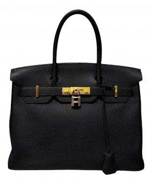 Birkin 30/バーキン 30/トゴ/ブラック/□F刻印：2002年製造/ゴールド金具