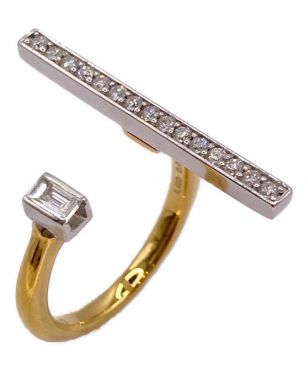 Essence Baguette Two Rows Ring