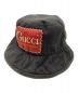 GUCCI（グッチ）の古着「Label Cotton Fedora Hat」｜ブラック