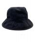 中古・古着 GUCCI (グッチ) Label Cotton Fedora Hat ブラック サイズ:L：29800円