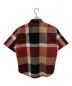 BLACK LABEL CRESTBRIDGE (ブラックレーベル クレストブリッジ) チェックサッカーシャツ レッド サイズ:L 未使用品：7800円